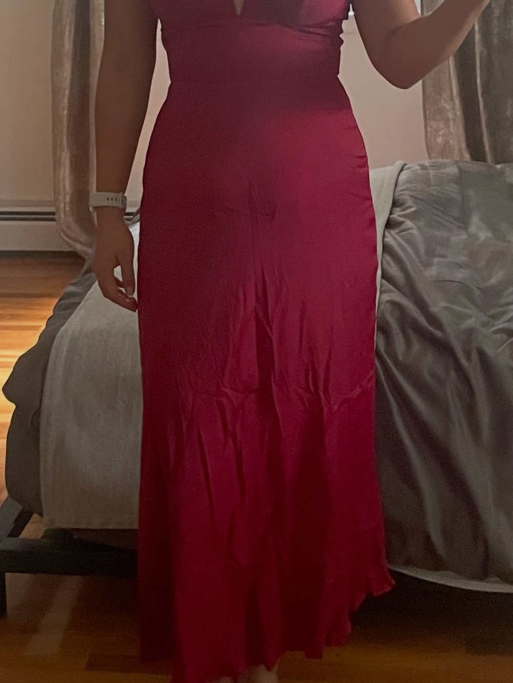 Selfie Leslie Deep Berry Maxi Dress